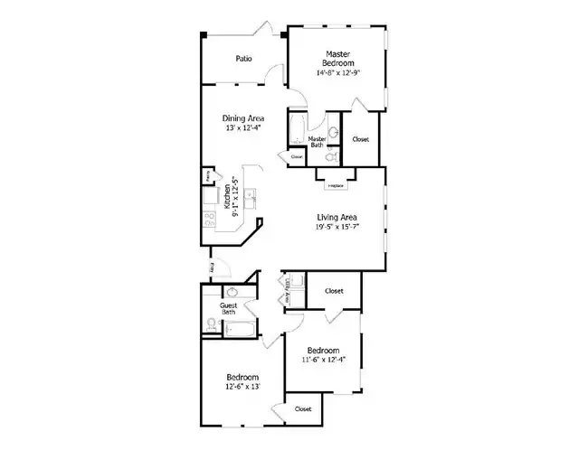 Oaks 3C2 0301 floor plan